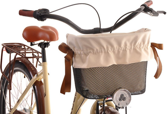 (K23) Rower miejski damski Kozbike 28 3S kremowo-brązowy (J1)