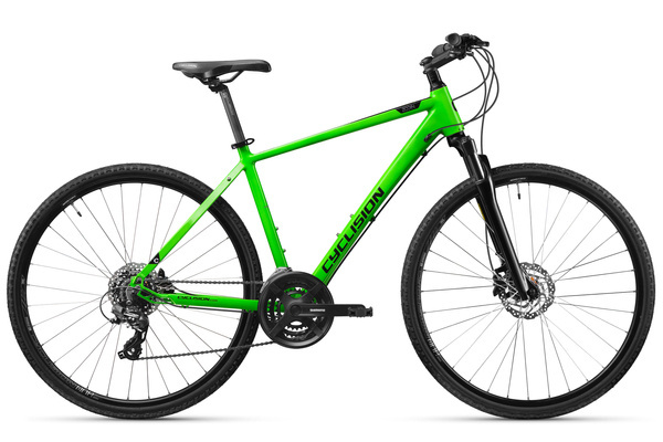 Cyclision Zodin 4 MK-II XL-480mm-19" Sharp Green rower                 