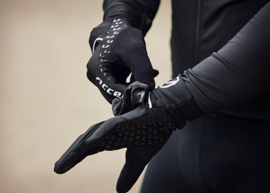 Rękawiczki ocieplane Thermal z pokrowcem, czarne L