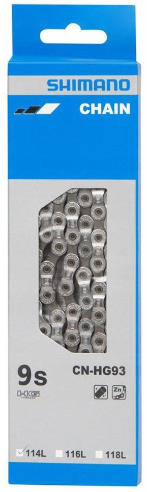 Łańcuch rowerowy SHIMANO Deore XT CN-HG93 114 ogniw 9rzędowy + pin