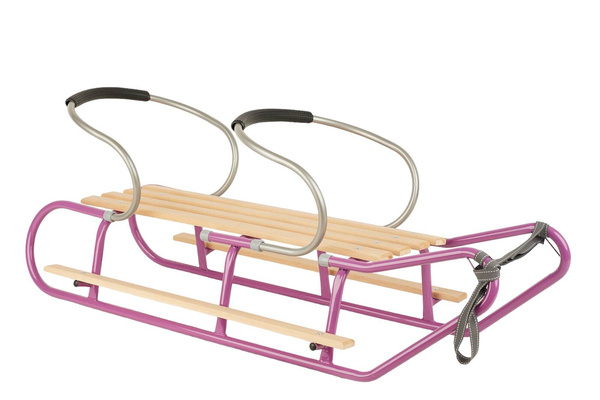 Sanki DUO-MAX z podwójnym oparciem fioletowe