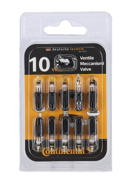 Wkład do wentyla presta Continental 10szt. z kluczykiem