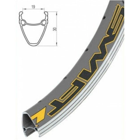 Obręcz 27,5" Alu  J19DG  27,5x36h 19x30mm podwójna czarna