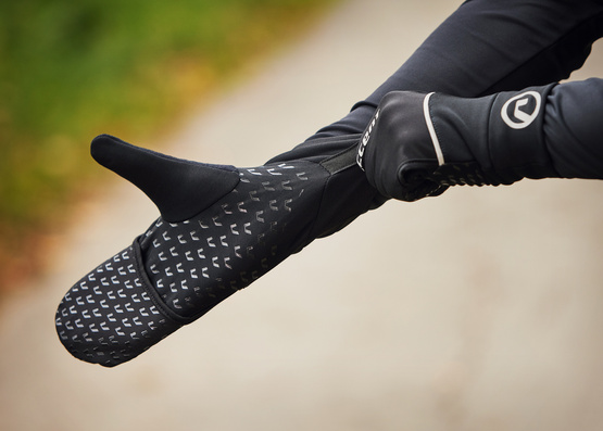 Rękawiczki ocieplane Thermal z pokrowcem, czarne L