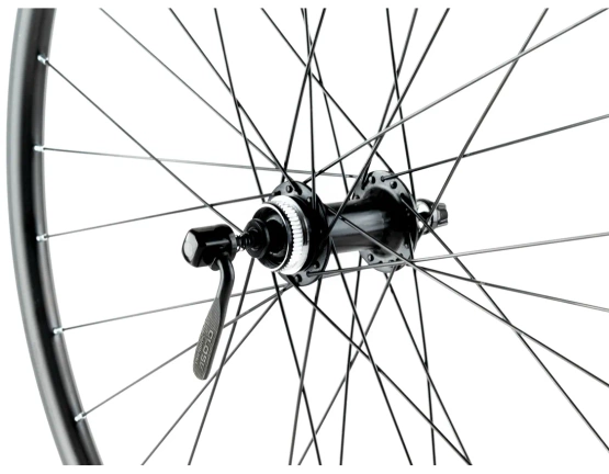 Koło rowerowe 27,5 przód o/ Alexrims MD17 czarna HT-32  Shimano HB-QC300 CL, czarna, sz.cz