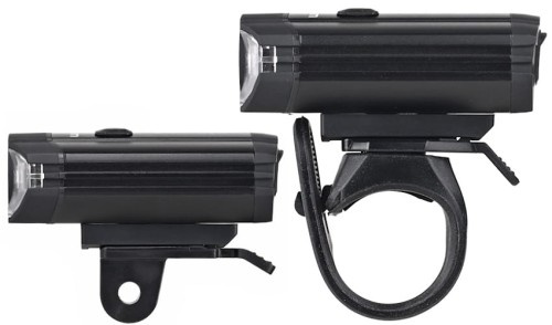 Zestaw lamp rowerowych Prox Lupus II set 300Lm +10Lm 1100mAH, USB-C, GO pro