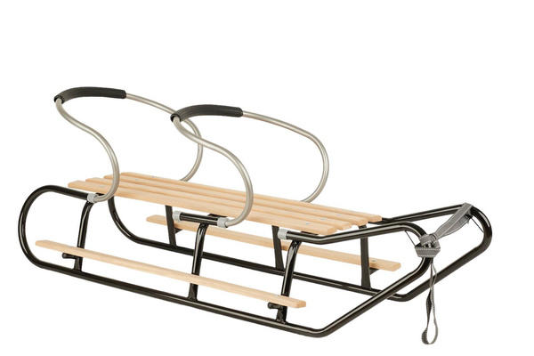 Sanki DUO-MAX z podwójnym oparciem czarne