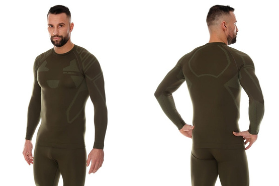 Bluza męska Brubeck Ranger Protect khaki L LS1421M