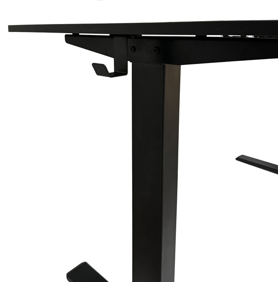 Biurko regulowane VertiGo RXD1-3-2RR czarne 140x70 cm Wysokość: 71-120 cm