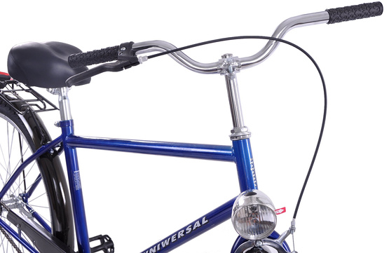 Rower męski 28 miejski Uniwersal Retro (Favorit) niebieski