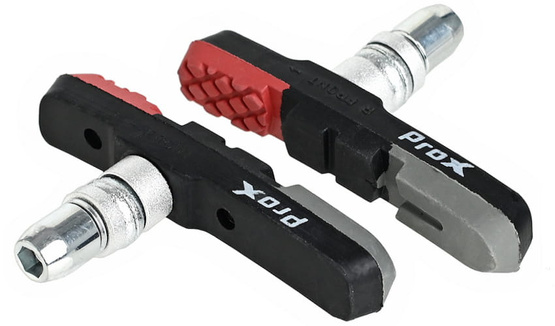 Klocki hamulca Prox V-brake z gwintem 74mm. trzy kolory OEM