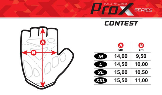 Rękawiczki prox krótkie Contest szare XL watch, gel pro, air vent