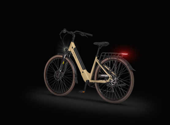 Ecobike rower elektryczny X-CITY Cappucino V2 L 28 17"