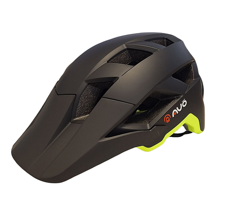 Kask rowerowy MOON KS30 rozm. L (58-61m) czarny mat + fluo zielony AVO