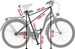 (K25) Rower miejski damski Kozbike 28 biały 3 biegi (J2)