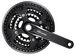 Mechanizm korbowy rowerowy SHIMANO Deore10rz czarny FC-T6010 48/36/26T 175mm b/łoż