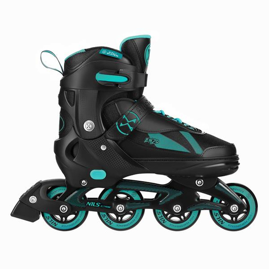 Łyżworolki z wym. płozą Enzo NH382 2w1 turkusowe rozm. L 40-43