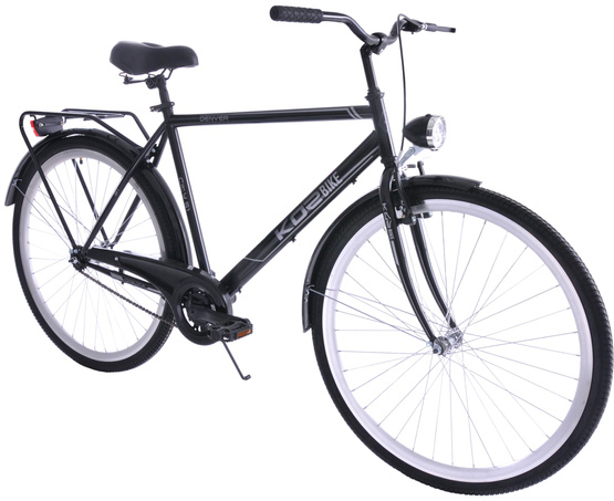 Rower miejski męski Kozbike Denver 28 (21") czarny 1S