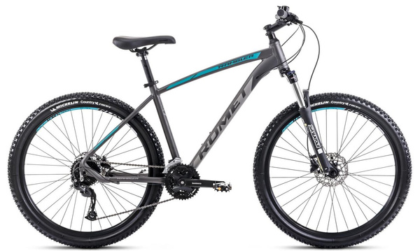 ROMET Rambler R7.4 L 27,5 (20") grafitowo-srebrno-turkusowy rower