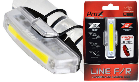 Lampa przód ProX line F led cob biała USB