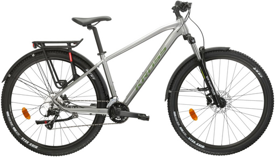 KROSS HEXAGON 4.0 EQ M(17") 29 rower SREBRNY ZIELONY POŁYSK