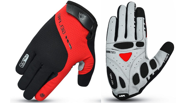 Rękawiczki rowerowe PROX długie Supreme, czerwone XL gel  Pro, Air vent, touch