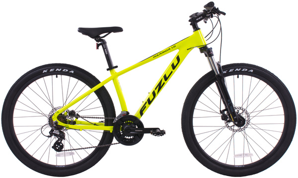 Rower górski 27,5” Fuzlu Warrior 1.0 17" limonkowo-czarny połysk 