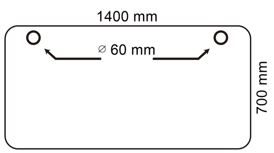 Biurko regulowane VertiGo Dual RXD2-3-3RR białe 140x70 cm Wysokość: 71-120 cm