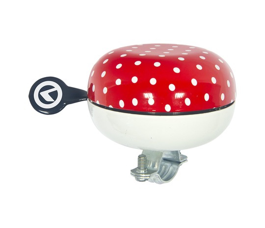 Dzwonek rowerowy Kellys Bell 80 czerwone kropki