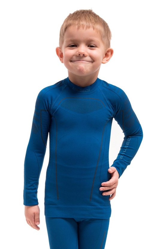 Bluza chłopięca Brubeck Thermo Kids niebieski 92/98 LS13660