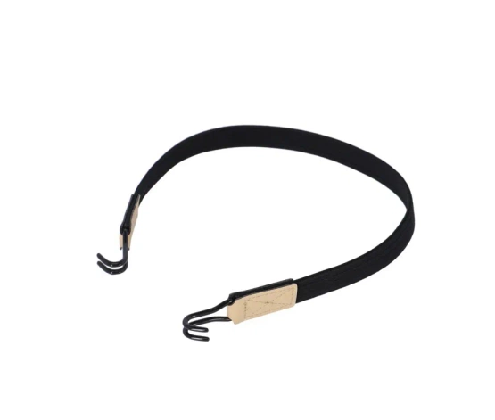 Guma bagażnika XLC z dwoma haczykami, 20mmx65/850mm, czarno-brązowy