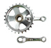 Korba 1-rzędowa stalowa srebrna CP 26Tx89mm BMX 12"