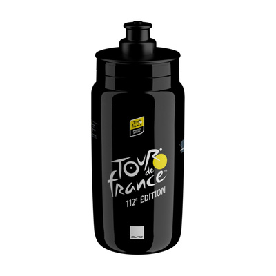 Bidon rowerowy Elite FLY Teams 2025 tour de france black map 550ml