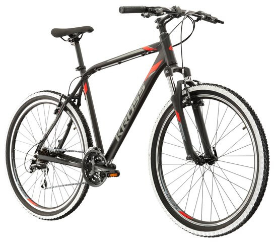 Kross Esprit 1 M 27 M(19") rower czarny/czerwony/grafitowy mat (1P,NW,B1)