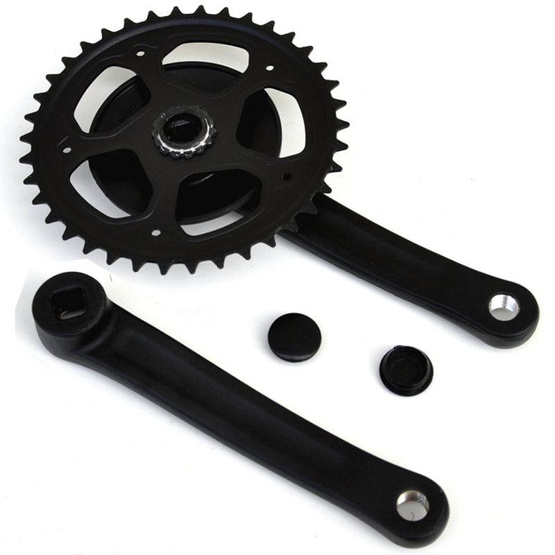 Mechanizm korbowy Comfort alu. 38z 170mm disc 95mm czarny