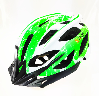 Kask rowerowy PNY-48 biało/zielony mat L (55-61cm) AVO