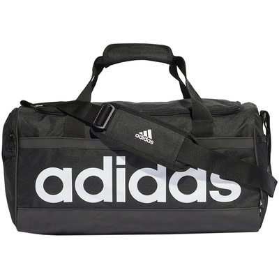 Torba adidas Essentials Linear Duffel Medium czarno- biała HT4743