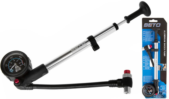 Pompka rowerowa Beto do amortyzatorów SP-003AG 400psi+manometr