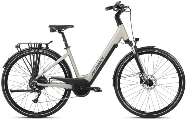 Rower elektryczny Romet e-Modeco URB 1.0 28 M(17") 504WH szampańsko czarny
