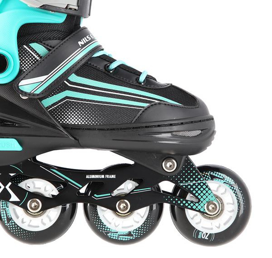 Łyżworolki NH18190 2w1 czarno/niebieski rozm. S (29-33)