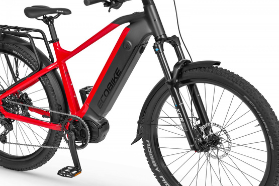 EcoBike rower elektryczny RX500 19 black red SUV - CAN + bateria 20ah