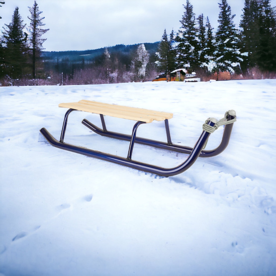 Sanki super sport ciemno niebieskie