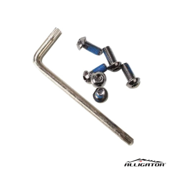 Śruby tarczy hamulcowej Alligator DBB05 M5x10mm tx25 srebrna