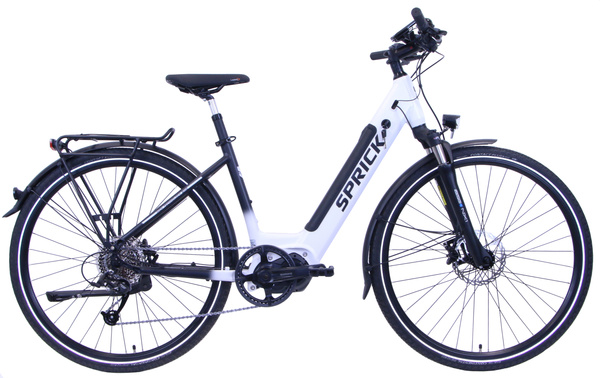 Rower Elektryczny 28" Sprick Wave Integrated Shimano Steps Lady 44 cm White