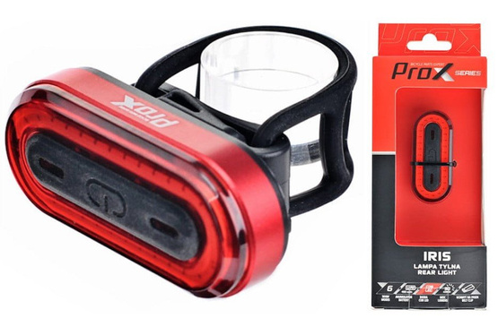 Lampa rowerowa tył ProX Iris Led Cob USB 50 lm, 350mAh USB