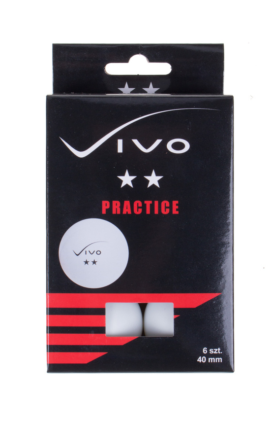 Piłeczki do tenisa stołowego Vivo Practice 6szt