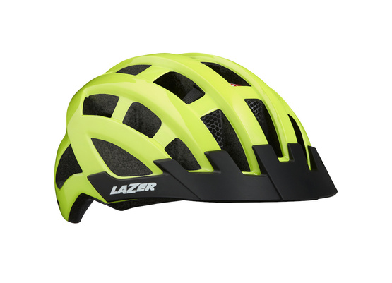 Kask Lazer Comp DLX Flash Yellow Uni +Siatka +LED 54-61cm