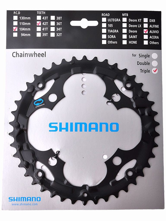 Tarcza mechanizmu korbowego rowerowa SHIMANO Acera FCM361 48 z stal czarna