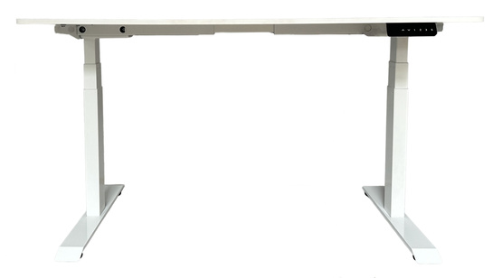 Biurko regulowane VertiGo Dual RXD2-3-3RR białe 140x70 cm Wysokość: 71-120 cm