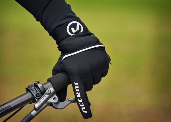 Rękawiczki ocieplane Thermal z pokrowcem, czarne M